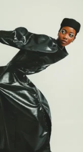 Avant-garde editorial makeup with a sculptural fashion look, styled by Waring Makeup, Ottawa Editorial Makeup Artist.