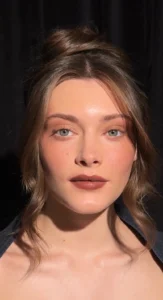 Soft glam prom makeup with glowing skin and elegant waves, styled by Waring Makeup, Ottawa Prom Makeup Artist.